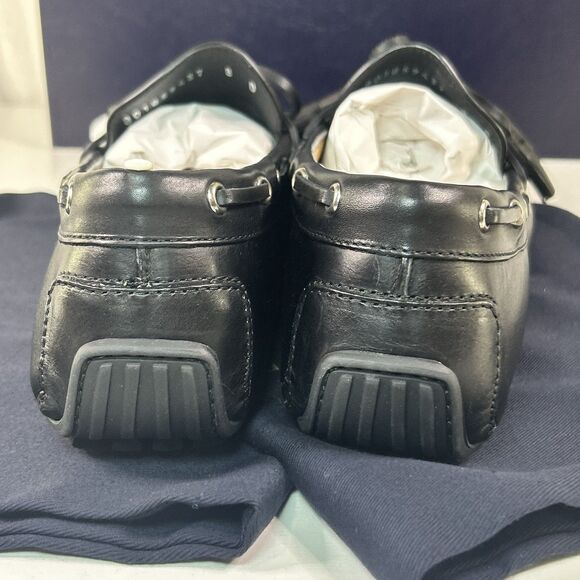 Ralph Lauren Purple Label Harold Tassel Loafer Men 8 Black Leather Shoes NIB main image 5